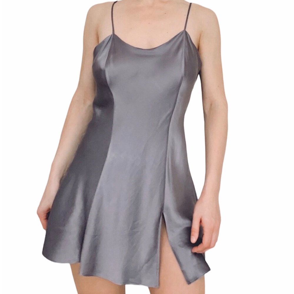 Rare Vintage VICTORIA’S SECRET Silk Y2K Slip Mini Dress S - Picture 9 of 9